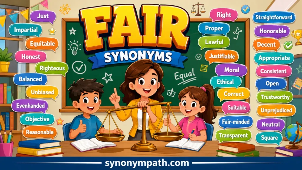 30+ Fair Synonym Ideas (With 60+ Examples)