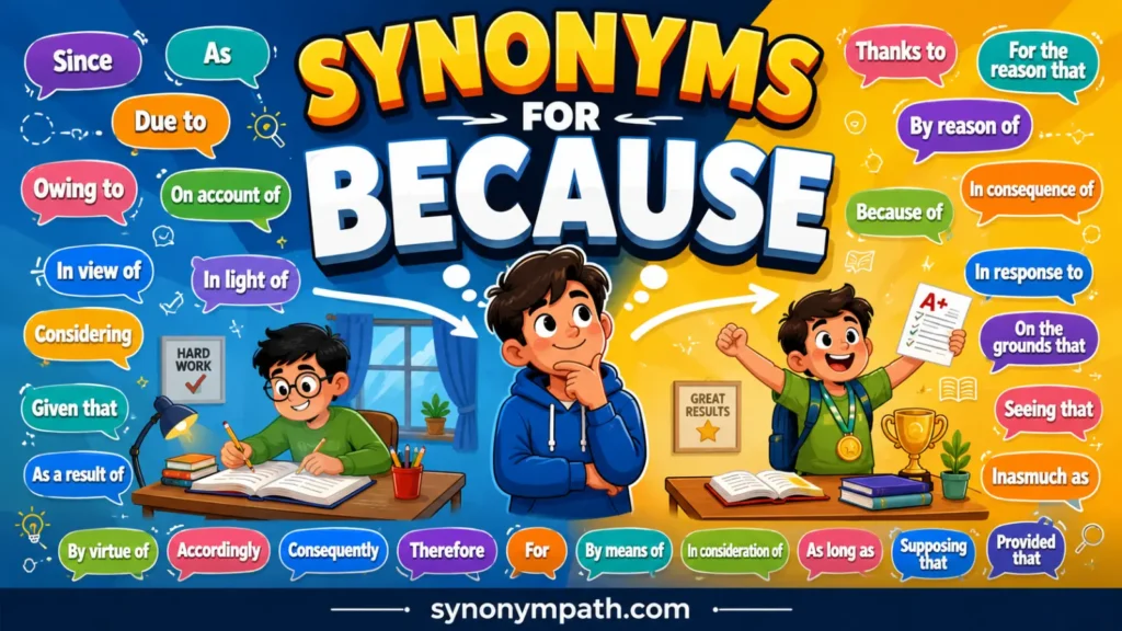 Because Synonym Formal: 30+ Professional Alternatives with Examples