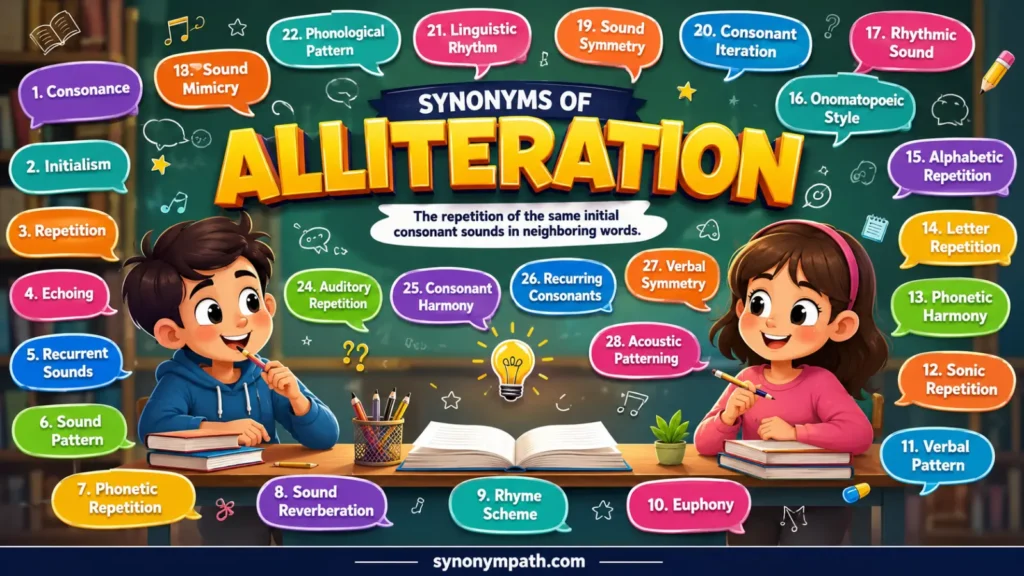 Synonyms of Alliteration: 30+ Smart Alternatives You Need to Know