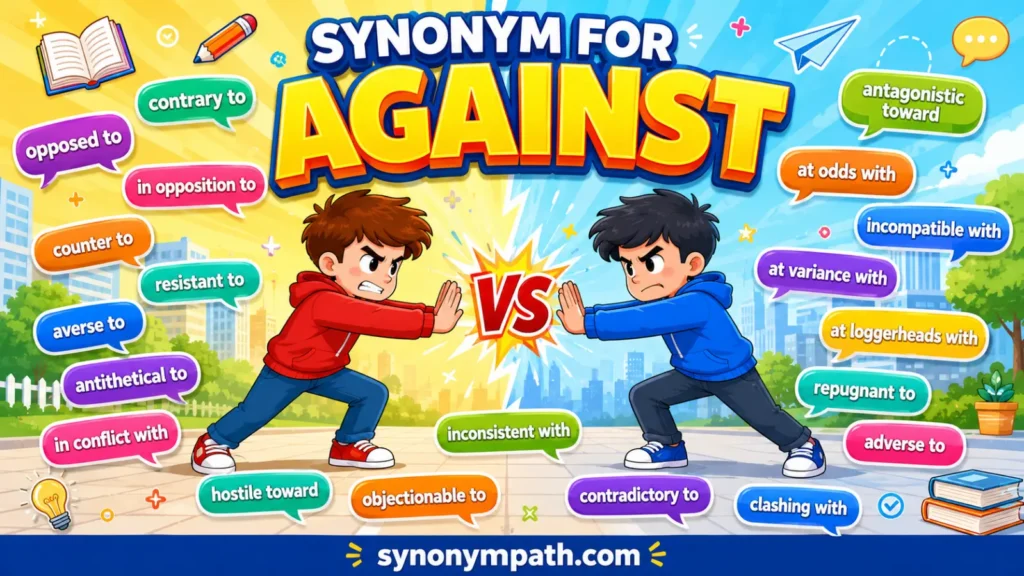 Synonym for Against: 30 Other Ways to Say "Against"