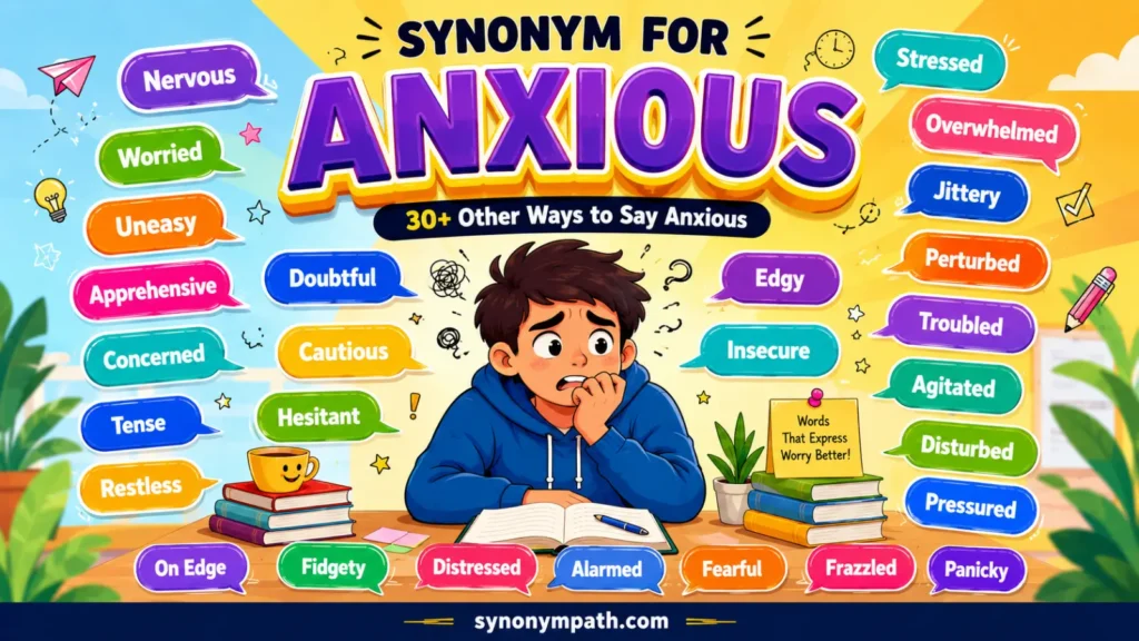 Synonym for Anxious: 30+ Other Ways to Say Anxious