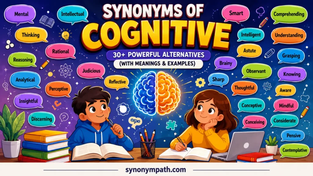 Synonyms of Cognitive: 30+ Powerful Alternatives (With Meanings & Examples)