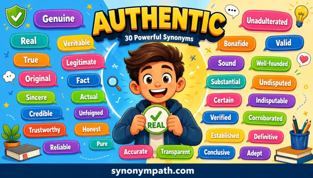 Synonyms for Authentic: 32 Powerful Alternatives (With Meanings & Examples)