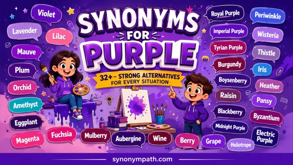 Synonyms for Purple: 32+ Strong Alternatives for Every Situation