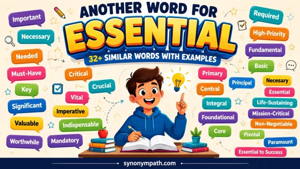 Another Word for Essential: 32+ Similar Words with Examples
