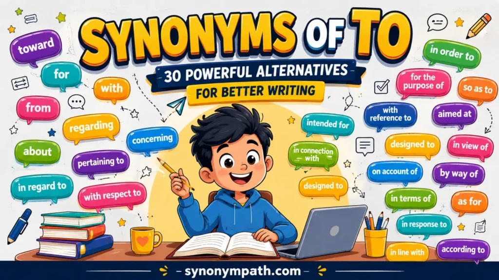 Synonyms of To: 30 Powerful Alternatives for Better Writing