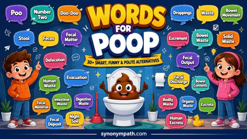 Words for Poop: 30+ Smart, Funny & Polite Alternatives
