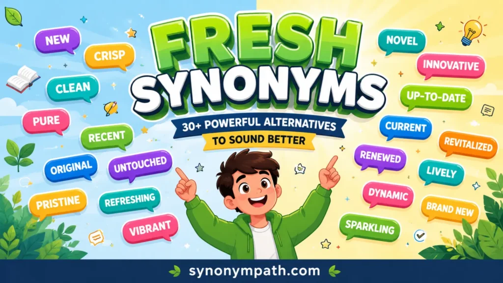 Fresh Synonyms: 30+ Powerful Alternatives to Sound Better