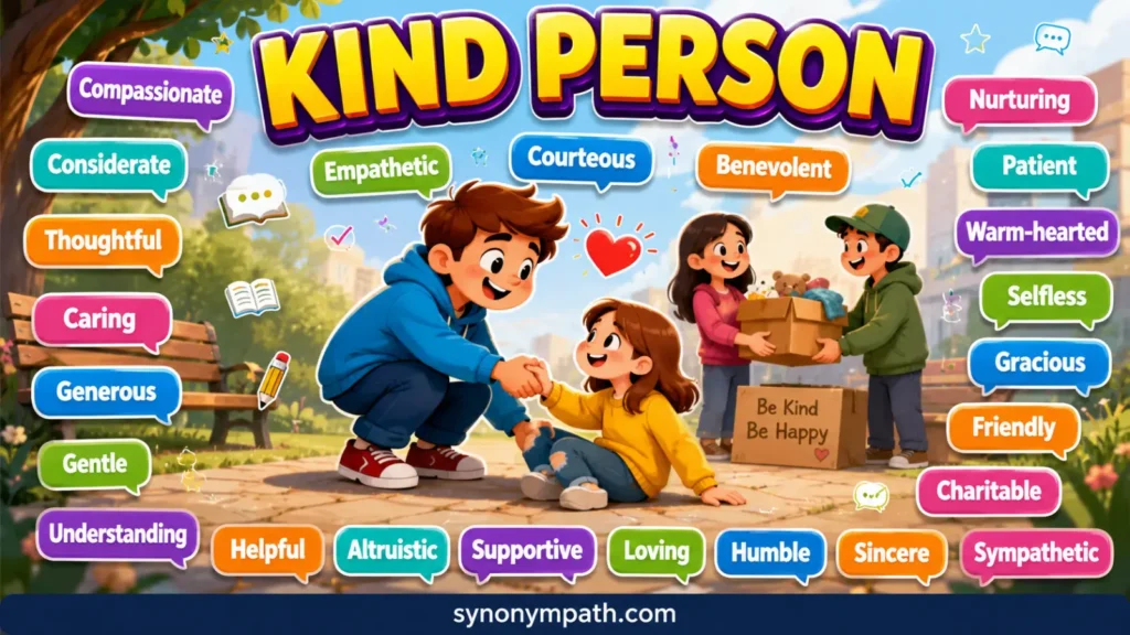 Kind Person synonyms: 30+ Similar Words and Better Alternatives