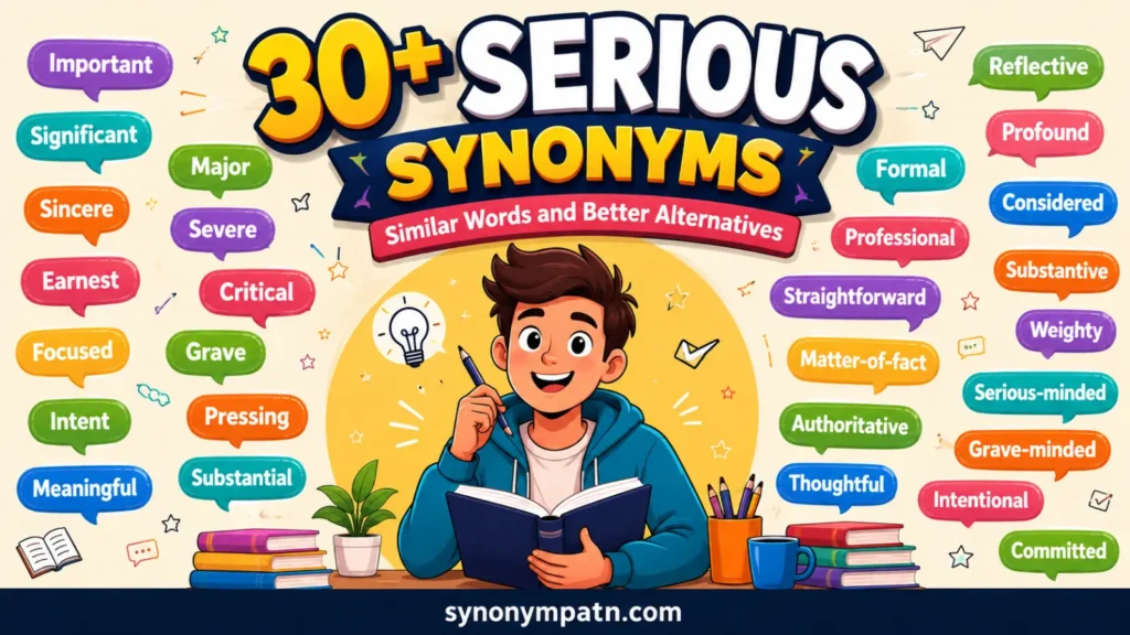other words for serious: 30+ Similar Words and Better Alternatives
