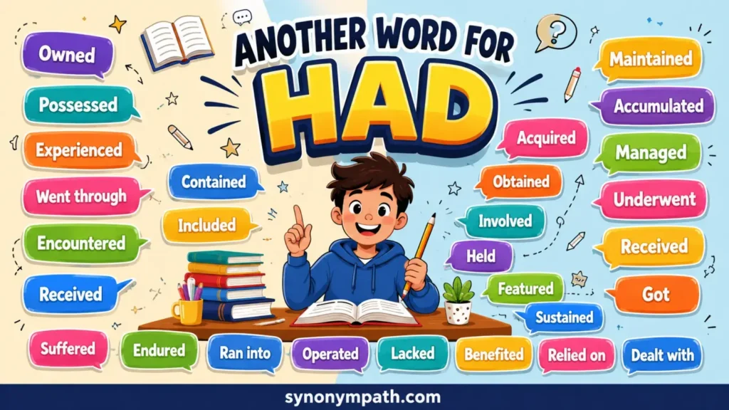 Another Word for Had: 30+ Powerful Alternatives & Examples