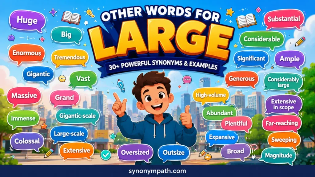 Other Words for Large: 30+ Powerful Synonyms & Examples
