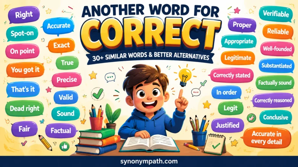 Another Word for Correct: 30+ Similar Words & Better Alternatives