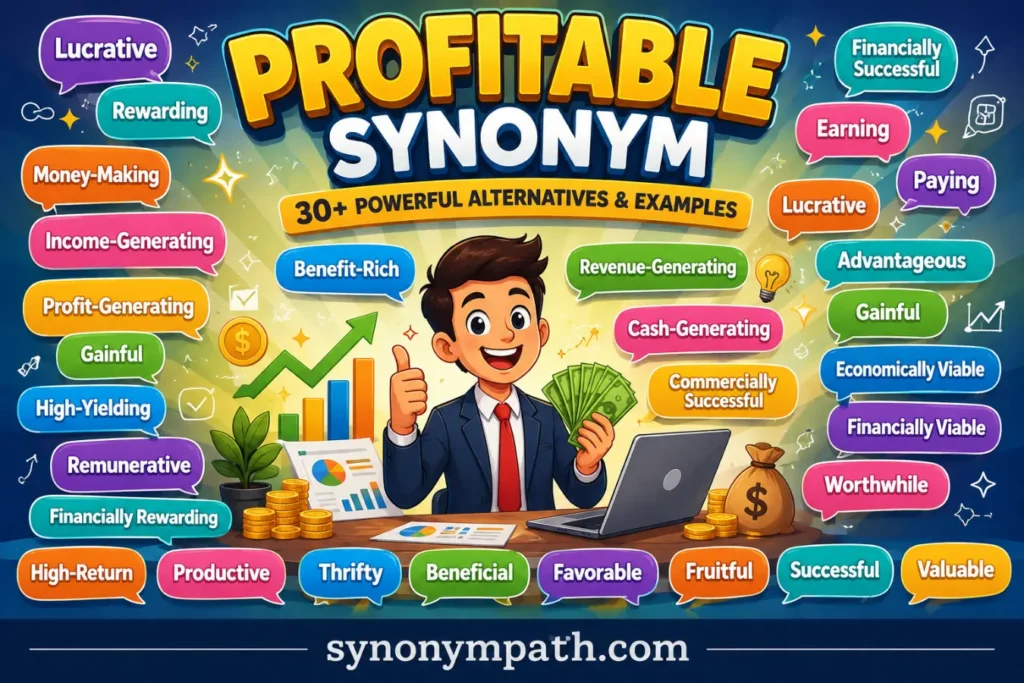 Profitable Synonym: 30+ Powerful Alternatives & Examples