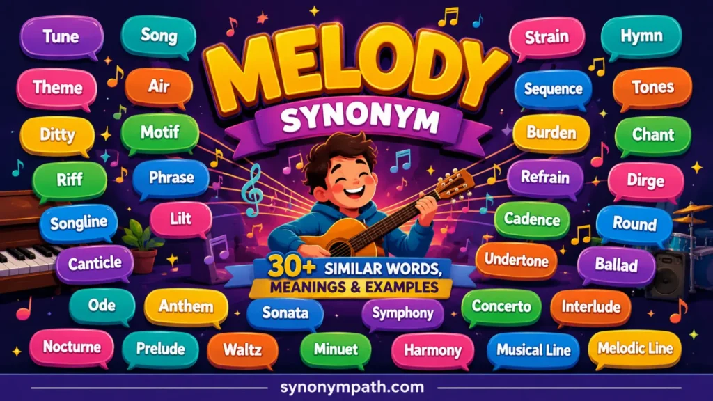 MELODY Synonym: 30+ Similar Words, Meanings & Examples