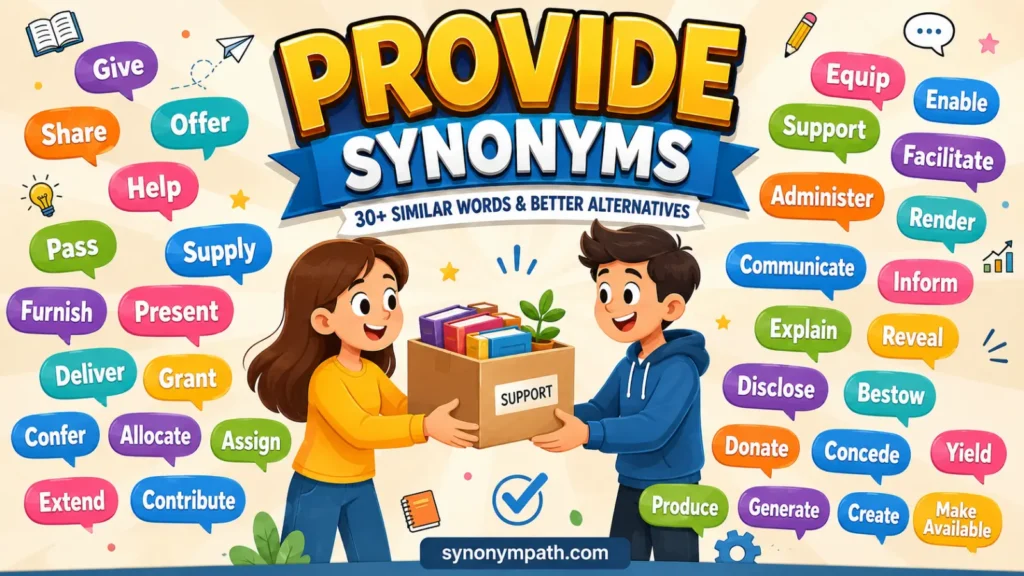 other words for provide: 30+ Similar Words & Better Alternatives