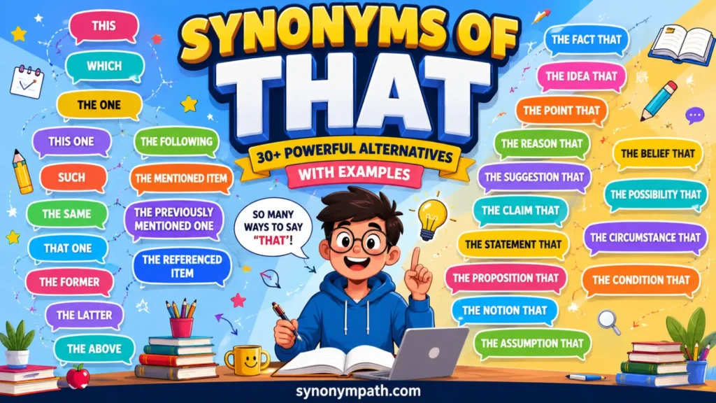 Synonyms of That: 30+ Powerful Alternatives With Examples