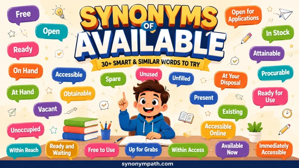 Synonyms of Available: 30+ Smart & Similar Words to Try