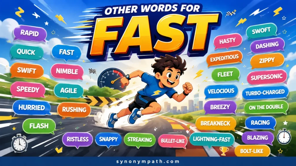 Other Words for Fast: 30+ Words With Similar Meanings