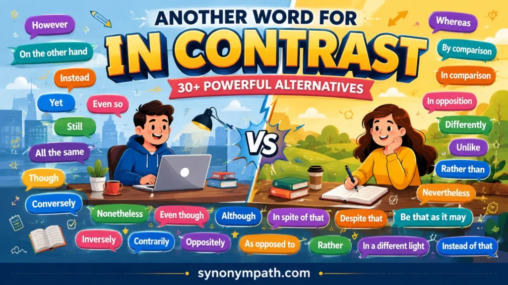 Another Word for In Contrast: 30+ Powerful Alternatives