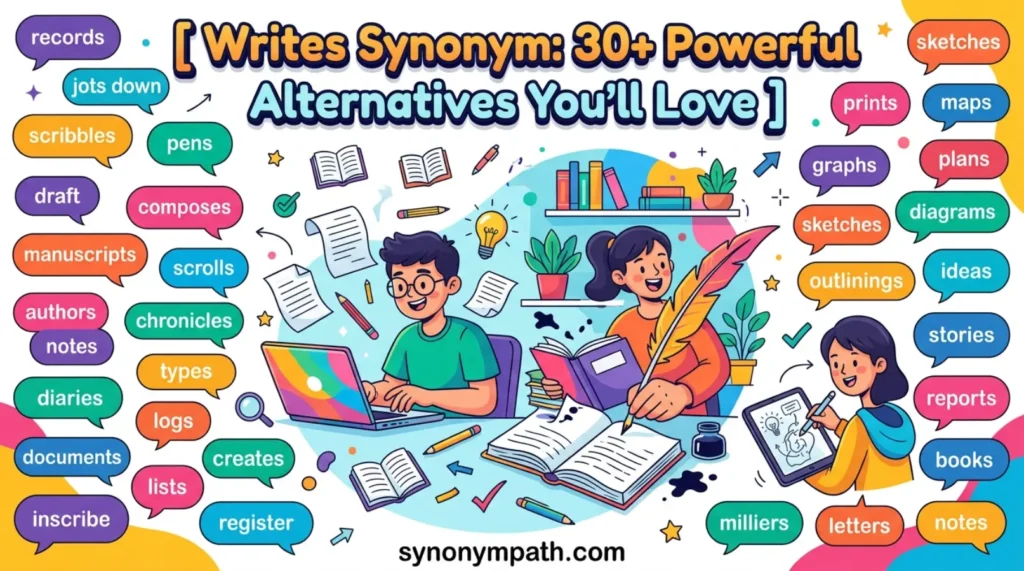 Writes Synonym: 30+ Powerful Alternatives You’ll Love