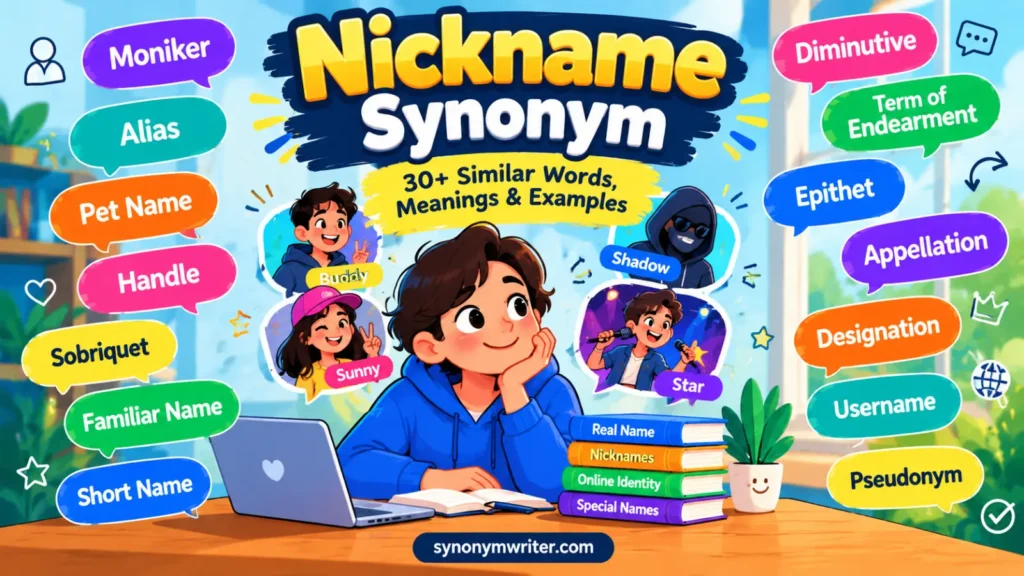 Nickname Synonym: 30+ Similar Words, Meanings & Examples
