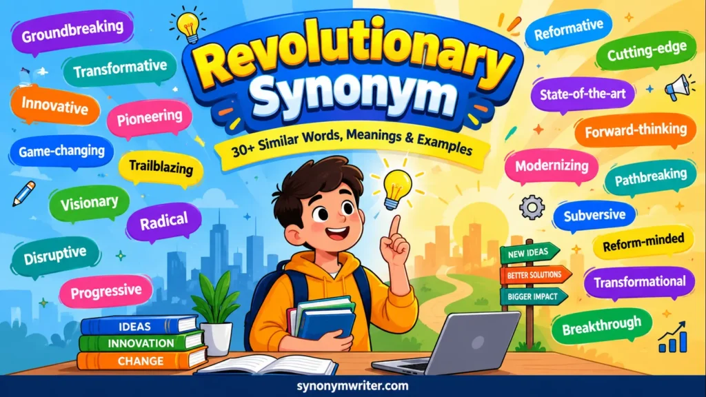 Revolutionary Synonym: 30+ Similar Words, Meanings & Examples