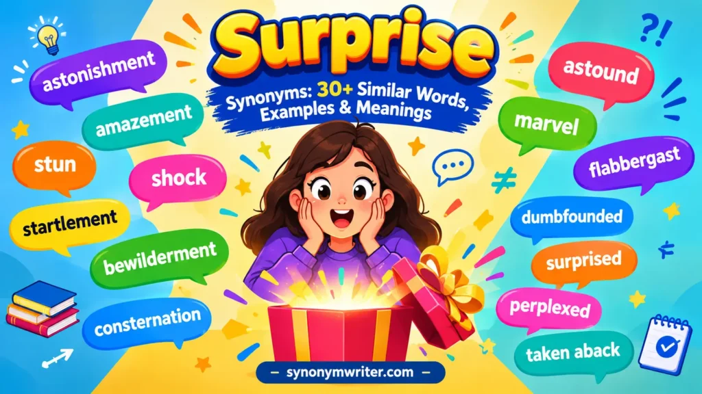 Surprise Synonyms: 30+ Similar Words, Examples & Meanings
