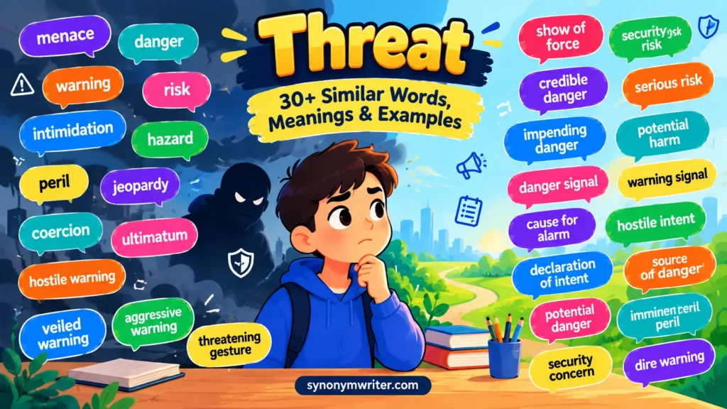 Another Word for Threat: 30+ Similar Words, Meanings & Examples