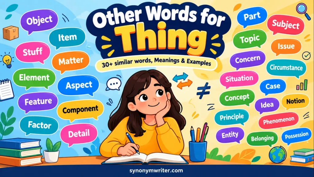 Other Words for Thing: 30+ similar words, Meanings & Examples