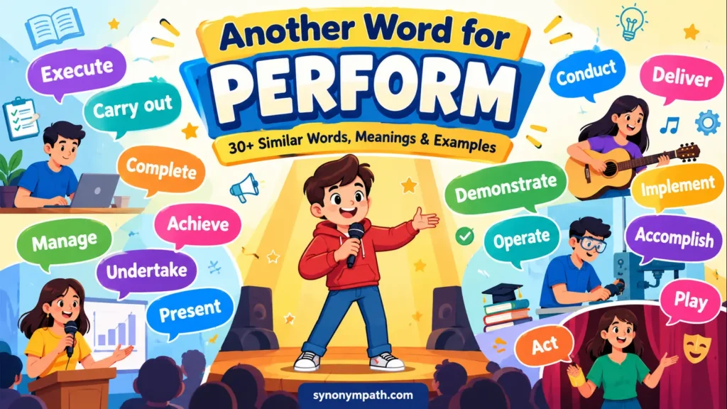 Another Word for Perform: 30+ Similar Words, Meanings & Examples