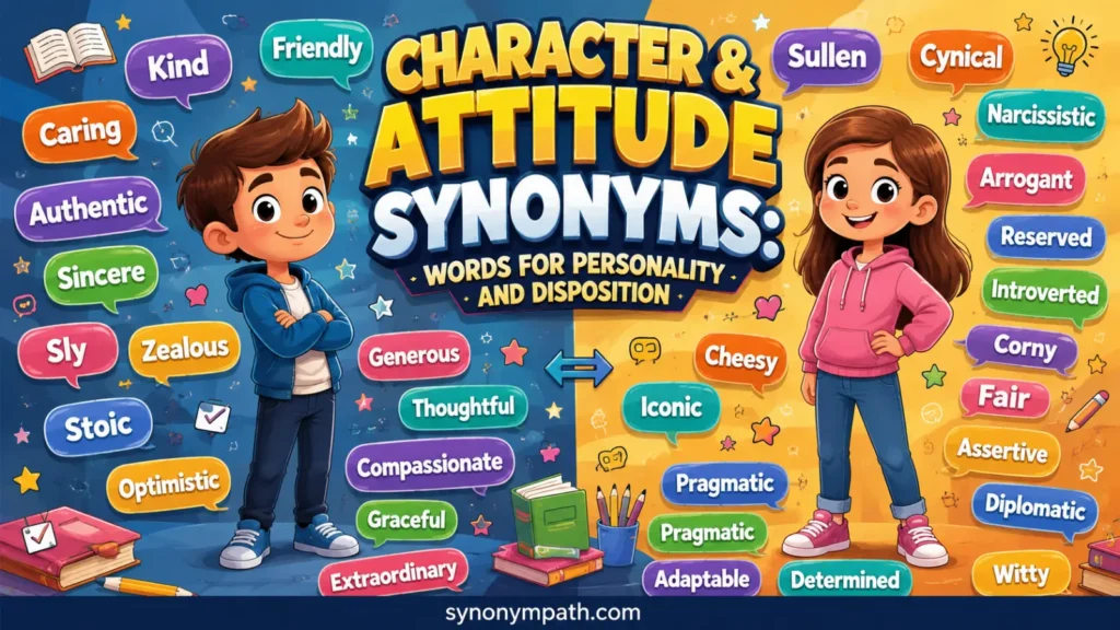 Character & Attitude Synonyms: Words for Personality and Disposition