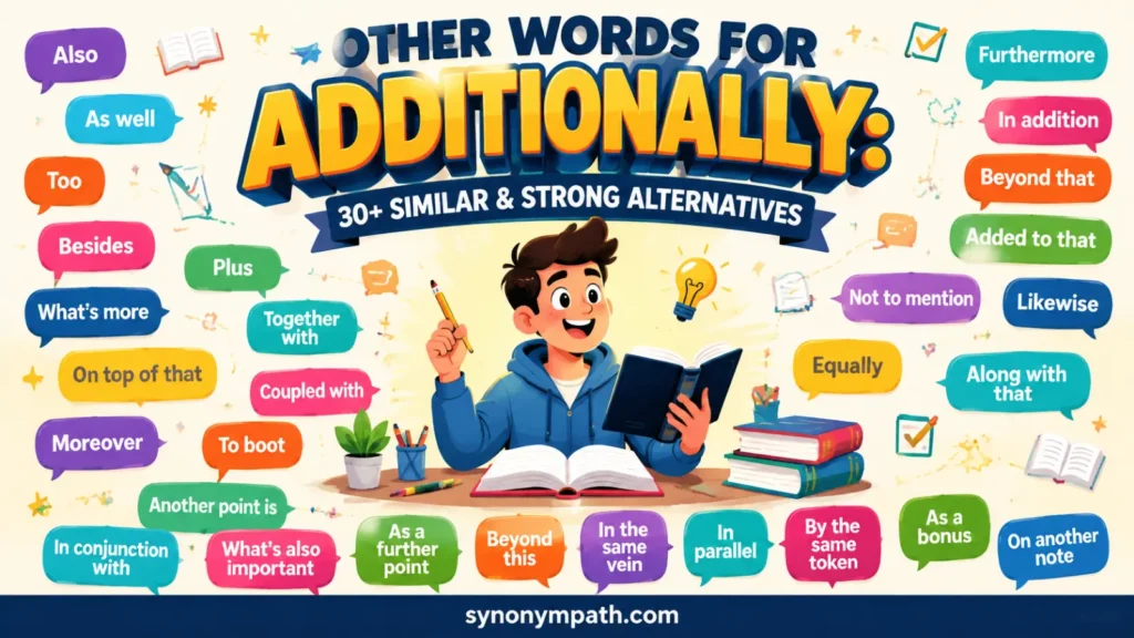 Other Words for Additionally: 30+ Similar & Strong Alternatives.