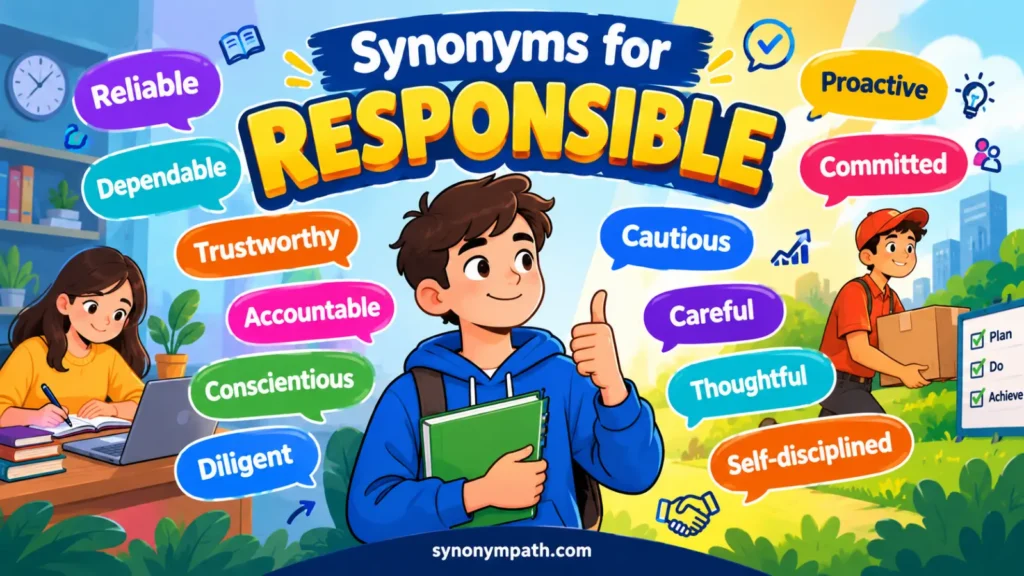 Synonyms for Responsible: 30+ Similar Words & Examples