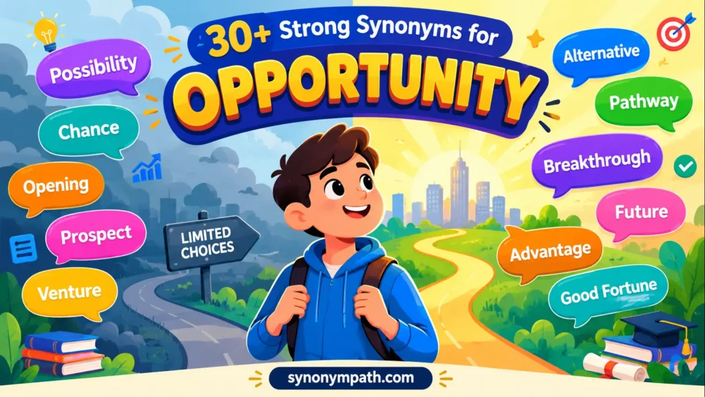 30+ Strong Synonyms for Other Words for Opportunity