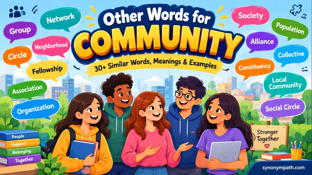 Other Words for Community: 30+ Similar Words & Examples.
