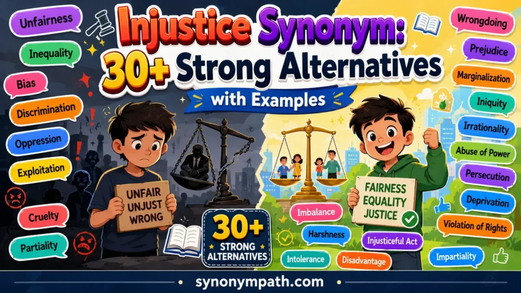 Injustice Synonym: 30+ Strong Alternatives with Examples
