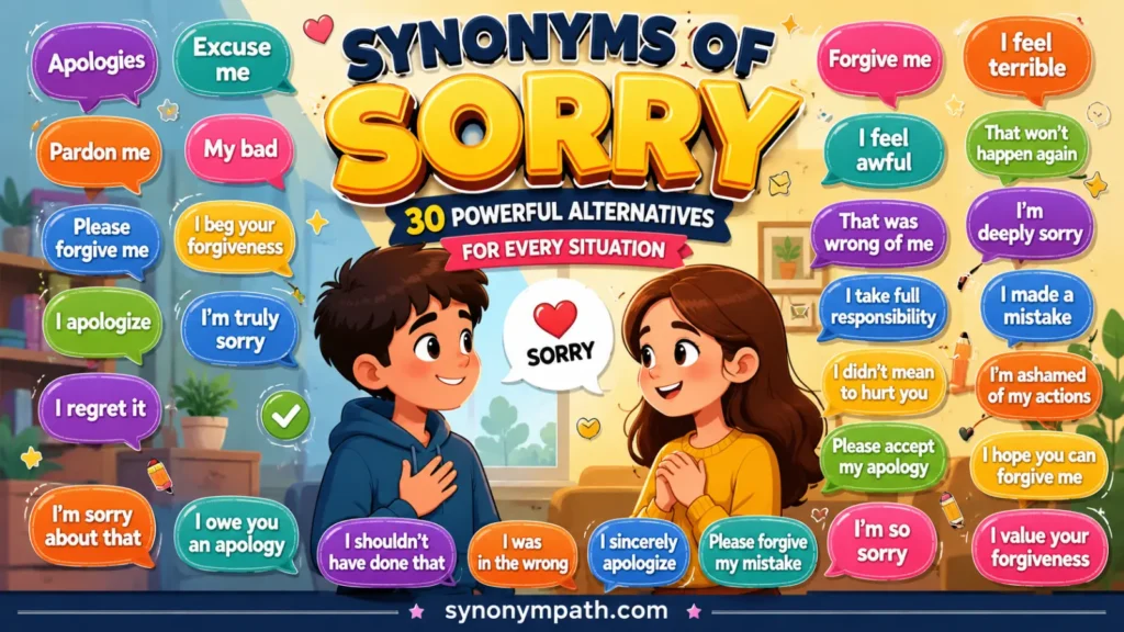 Synonyms of Sorry: 30 Powerful Alternatives for Every Situation